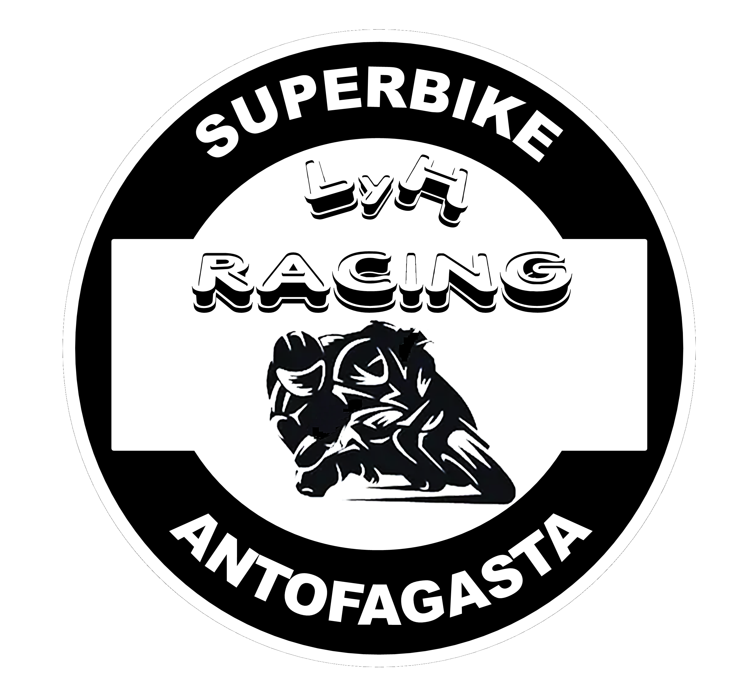 LOGO RACING blanco